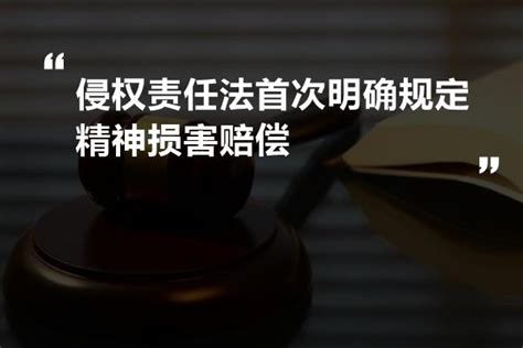 侵权责任法首次明确规定精神损害赔偿 法书网