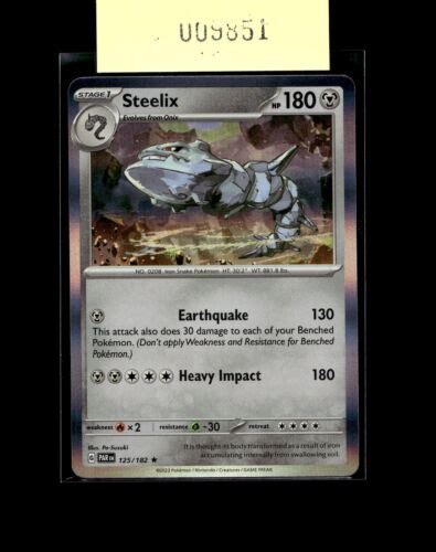 SV04 Paradox Rift 125 182 Steelix Pokémon NM Holo eBay