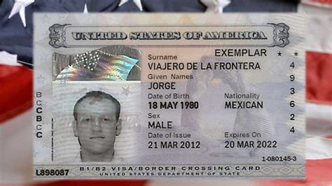 Visa Láser BCC Tarjeta de Cruce Fronterizo 2024