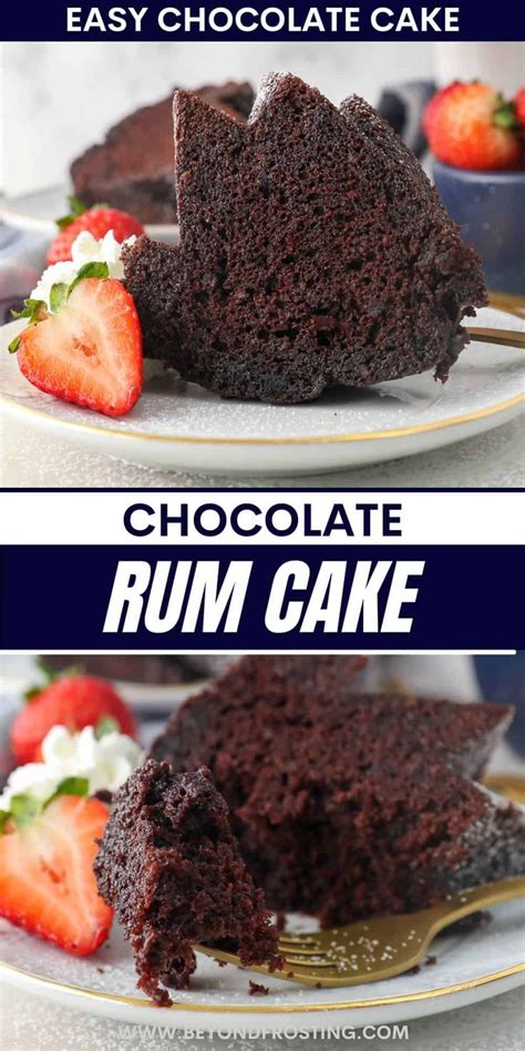 Homemade Chocolate Rum Cake Recipe