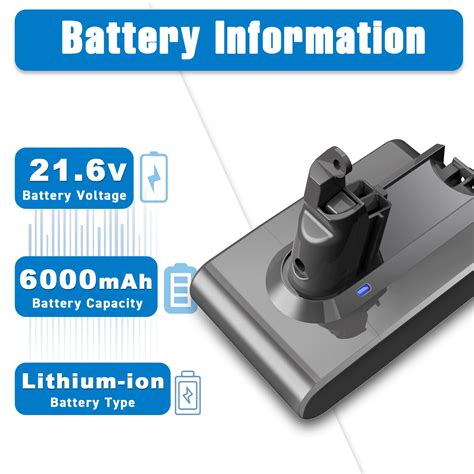 Powtree V Vacuum Cleaner Battery V Mah Li Ion Replacement For