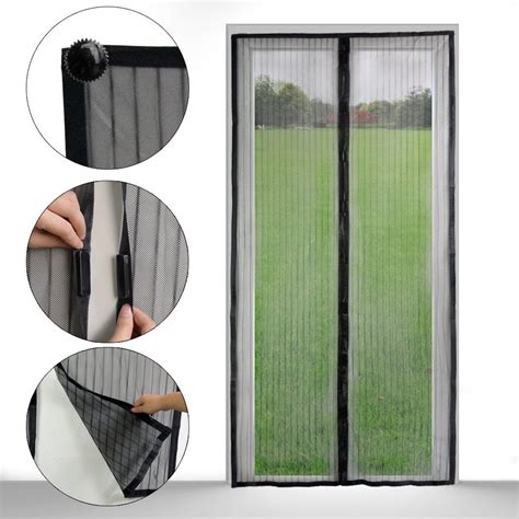 Magnetic Mosquito Mesh Screen Door Heavy Duty Mesh Hands Free