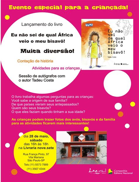 Cristina S Literatura Infantil E Juvenil Lan Amento Eu N O Sei De