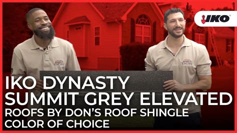 Iko Dynasty Summit Grey Elevated Roofs By Dons Roof Shingle Color Of