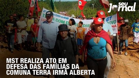 MST realiza ato em defesa da s famílias da Comuna Terra Irmã Alberta