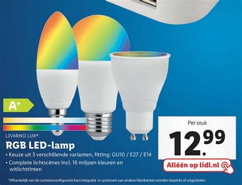 Livarno Lux RGB LED Lamp Aanbieding Bij Lidl