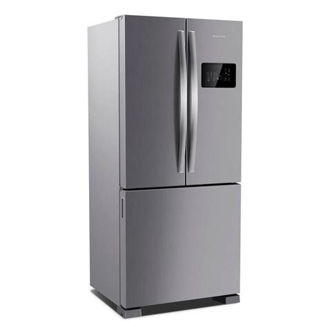 Geladeira Brastemp Frost Free Side Inverse Portas Litros Cor Inox