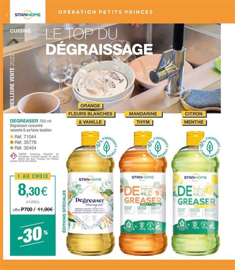 Promo Degreaser D Graissant Concentr Chez Stanhome Icatalogue Fr