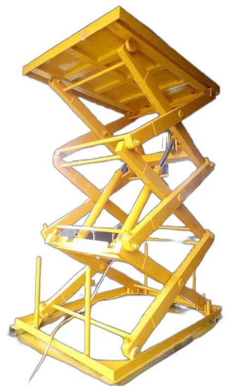 Mild Steel Hydraulic Scissor Lift Working Height Feet Capacity