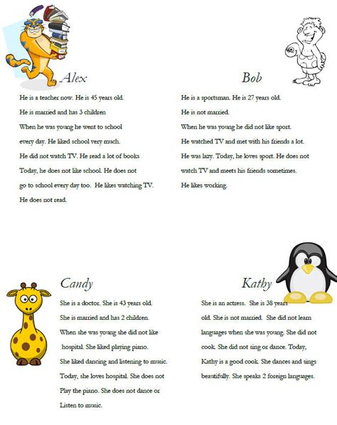 Used To: Role Play & Contrasting Past Simple and Present Simple