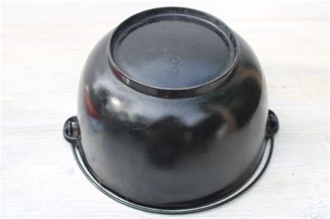 Antique Vintage Wagner Ware Cast Iron Pot Round Cauldron Kettle W