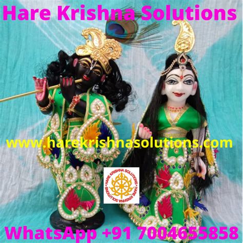 12 Inches Lord Radha Krishna Deity Murty Statuevigraha Idol