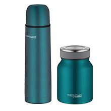 THERMOcafé by THERMOS Thermosflasche Edelstahl Everyday Edelstahl blau