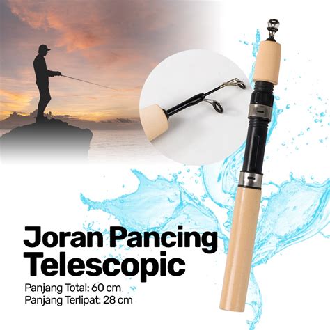 Jual Joran Pancing Udang Es Cm Joran Pancing Portable Ringan Joran