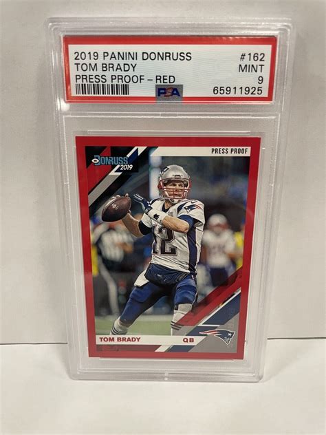 Panini Donruss Press Proof Red Tom Brady For Sale Online Ebay