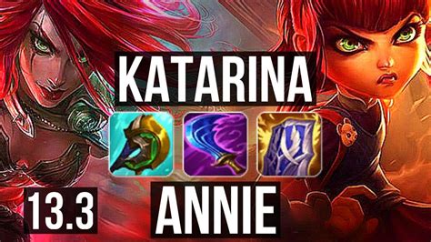 Katarina Vs Annie Mid Rank Kata Solo Kills Quadra