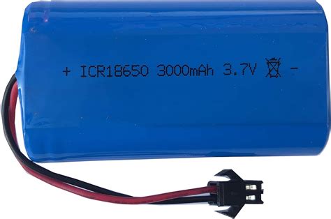 37v 3000mah Icr18650 Rechargeable Battery Pack With Sm 2p Plug Home Audio And Theater