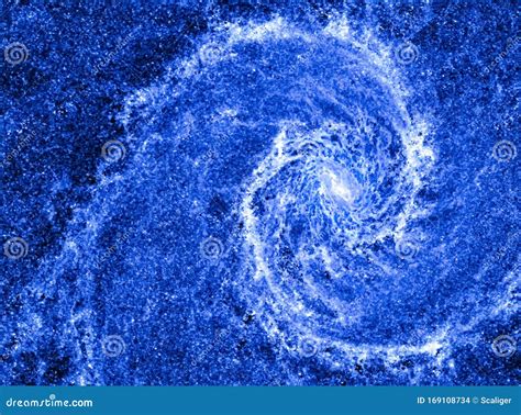 Spiral Galaxy In The Universe Space Swirl Background Blue Perfect