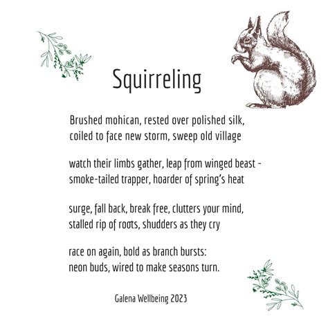 Squirrel Poem Digital Download