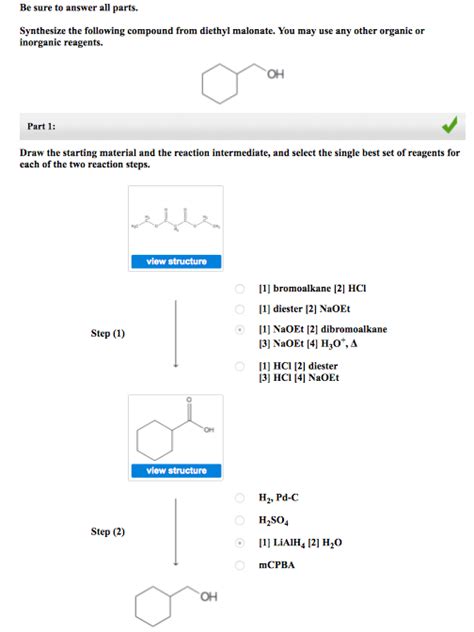 Solved Be Sure To Answer All Parts Synthesize The Following Chegg