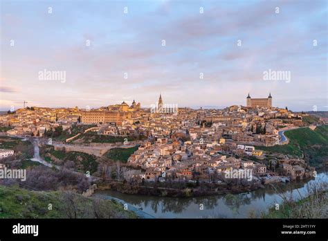 Cityscape Of Toledo Covered In Buildings And Cathedrals In Castilla La