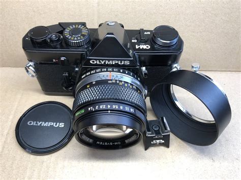 【やや傷や汚れあり】olympus Om 1 ブラック オリンパス フィルムカメラ Mf一眼レフ Om System G Zuiko Auto S 50mm F1 4 単焦点レンズの落札情報