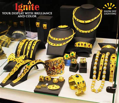 Jewelry display lighting that dazzles | LED trade show lighting