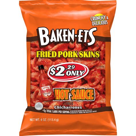 Baken Ets Hot Sauce Flavored Fried Pork Skins Smartlabel