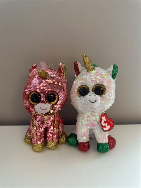 Ty Flippables stardust and sunset the Unicorns With Sequins 6 Inch - Etsy