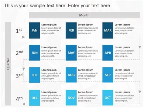 Quarterly Timeline Detailed Template For Presentations