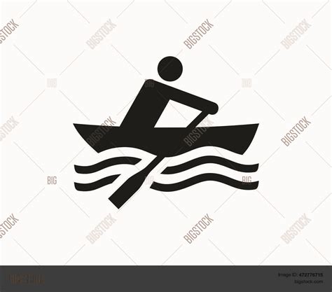 Rowboat Icon Rowing Vector Photo Free Trial Bigstock