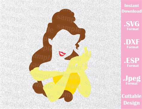 Free 217 Disney Princess Belle Svg SVG PNG EPS DXF File