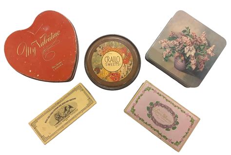 Lot Vintage Tins And Box