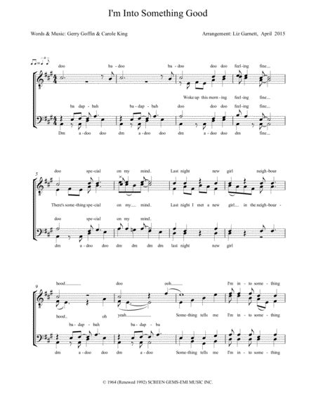 Im Into Something Good Arr Liz Garnett By Hermans Hermits Sheet