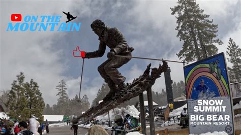 Fresh Snow At Snow Summit Big Bear Mountain Resort Youtube