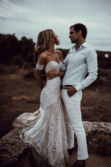 Boho Wedding Dress Lace Bridal Dress Bohemian Mermaid Etsy In 2021