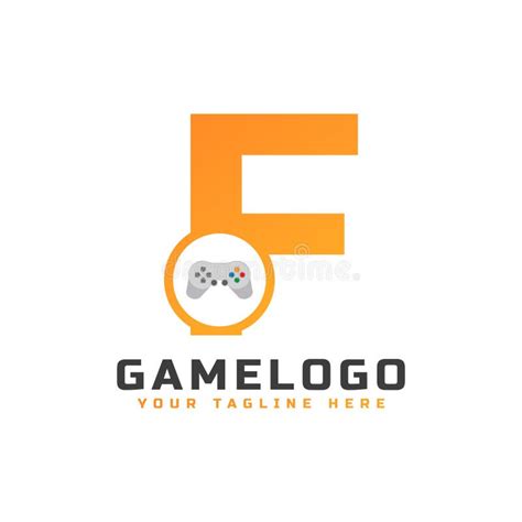 Initial Letter F with Game Console Icon and Pixel for Gaming Logo Concept. Usable for Business ...