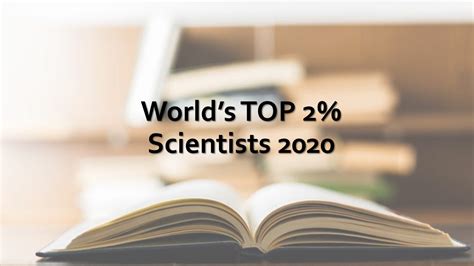 Worlds TOP 2 Scientists 2020 najczęściej cytowani naukowcy z