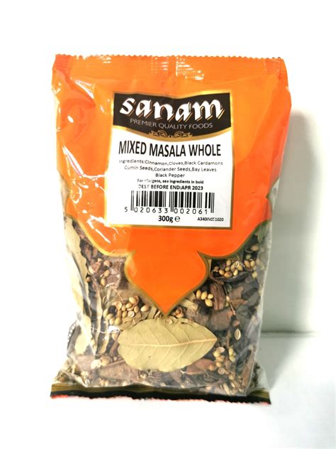 SANAM MIXED MASALA WHOLE 300G Myspiceshop Co Uk