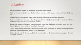 Absalom and achitophel | PPT