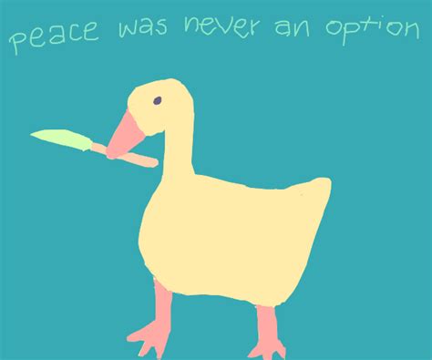 Goose from untitled goose game - Drawception