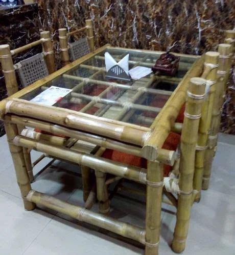 4 Dining Bamboo Set At Rs 18000 Set1 Bamboo Dining Set In New Delhi