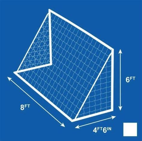 8 X 6 REPLACEMENT SOCCER GOAL NETS [Single or Pair:: Pair] [Size:: 2.4m ...