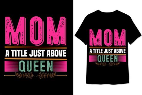 Premium Vector Mom A Title Just Above Queen