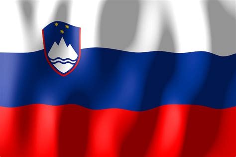 Premium Photo Slovenia Rippled Country Flag