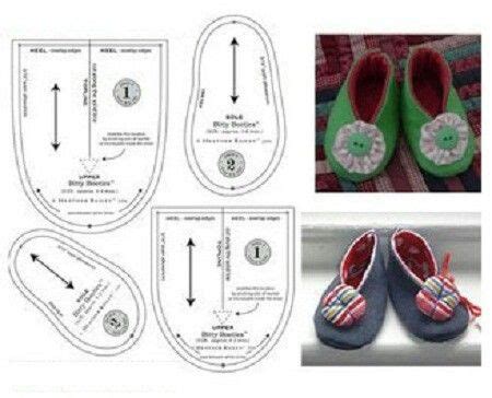 Pin De Miss Foffucha En Manualidades Moldes Zapatitos De Bebe