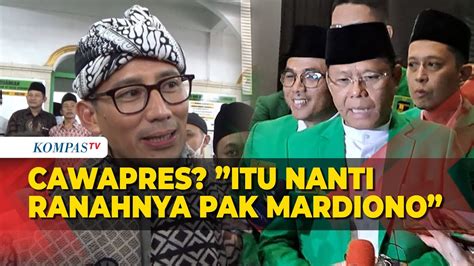 Jawaban Sandiaga Uno Soal Gabung Ke PPP Dan Maju Cawapres Di Pilpres