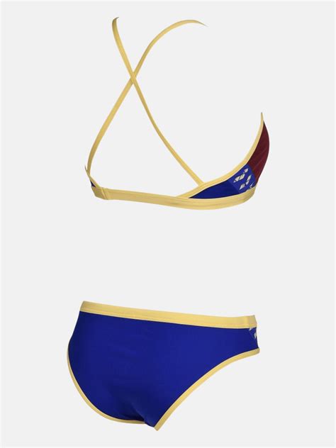 Arena Women S Icons Bikini Cross Back Solid Costumi Nuoto Nencini Sport