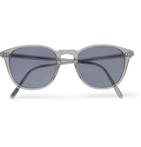 Oliver Peoples Forman L A Round Frame Acetate Polarised Sunglasses