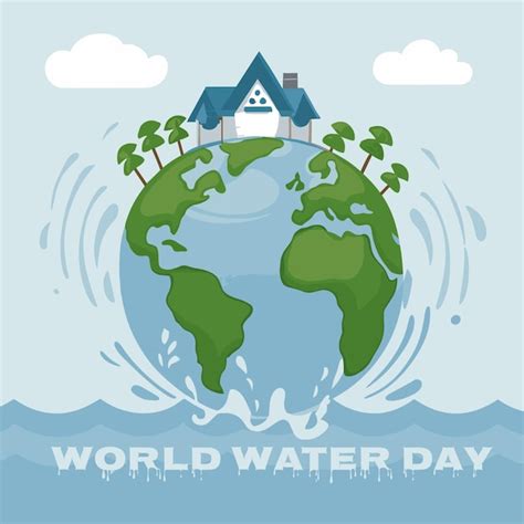 Premium Vector World Water Day Illustration